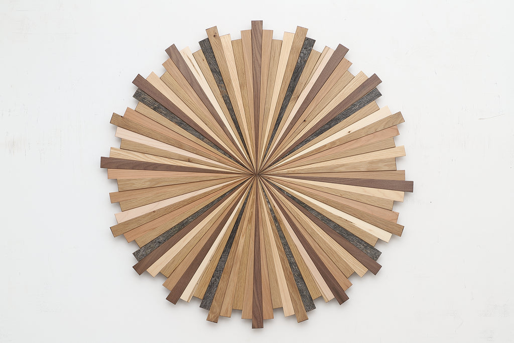 wood starburst wall art 