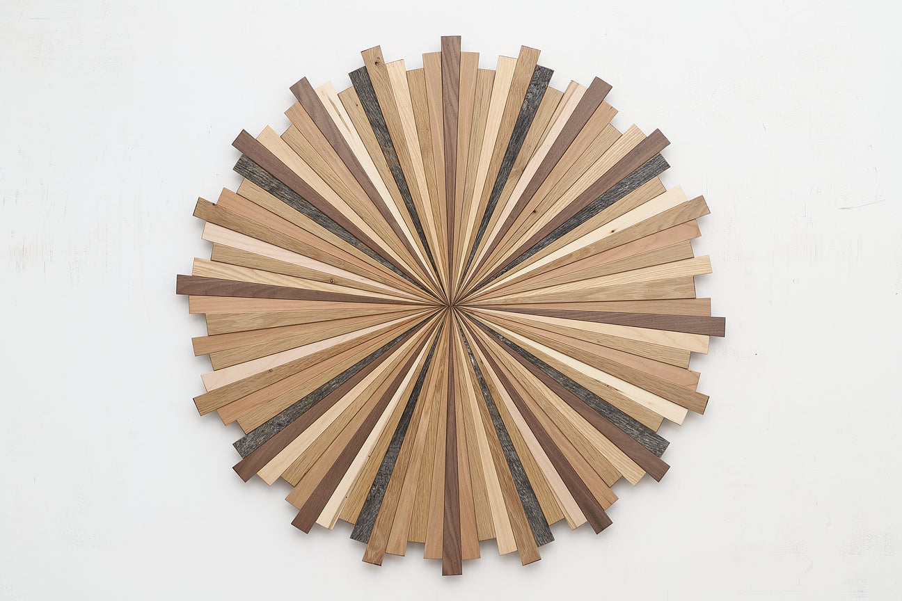 wood starburst wall art 
