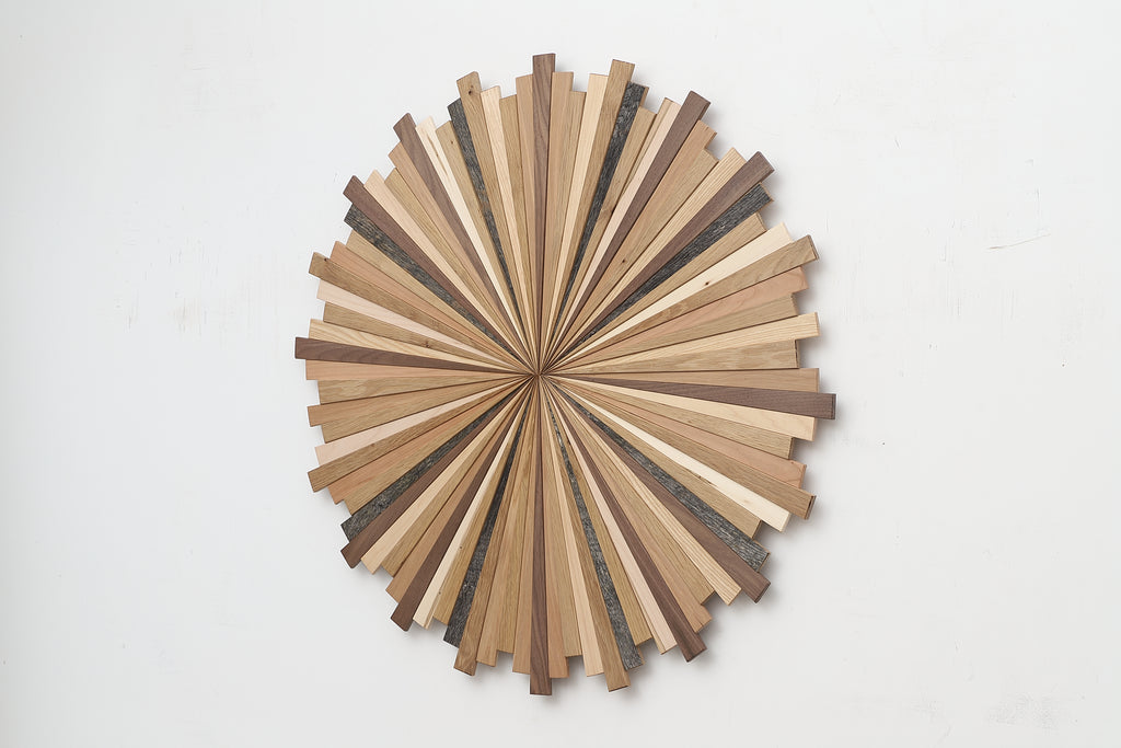 wood starburst wall art 