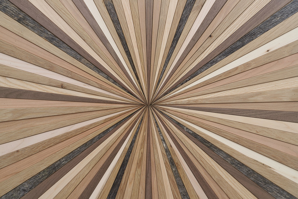 wood starburst wall art 
