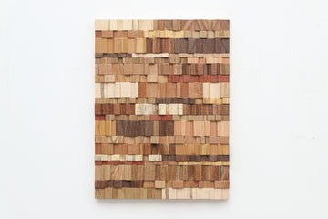 midcentury wood wall art 