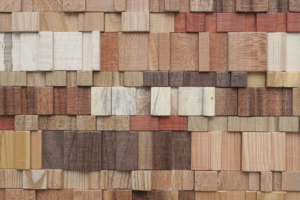 midcentury wood wall art 