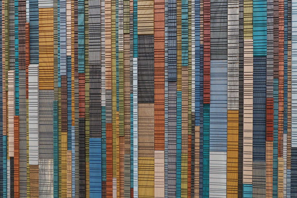 colorful abstract wood wall sculpture, modern wood wall art  