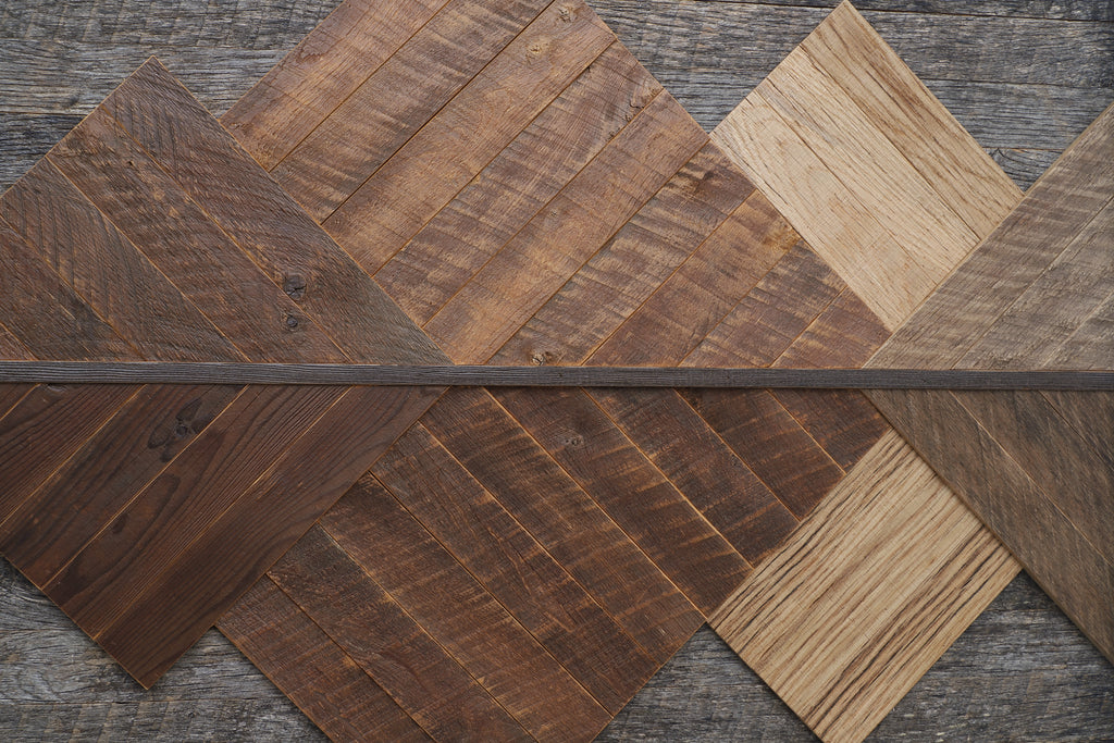 reclaimed wood mountainscape 