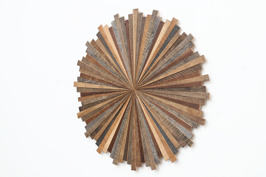 wood starburst artwork 