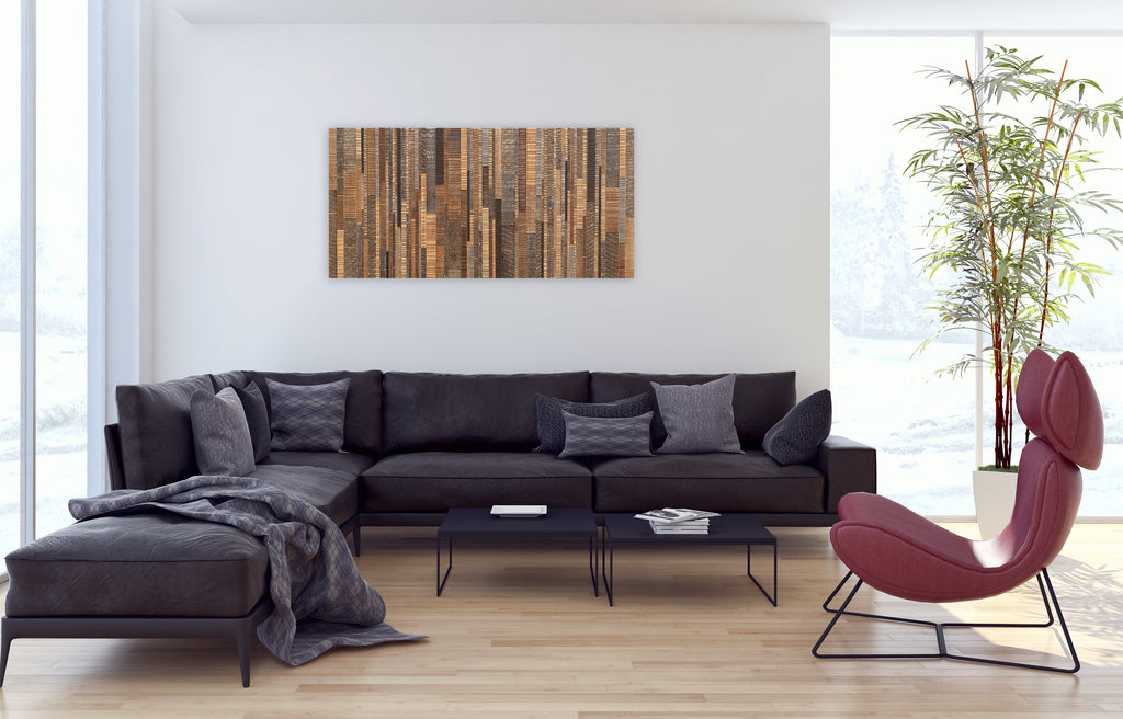 reclaimed wood wall art