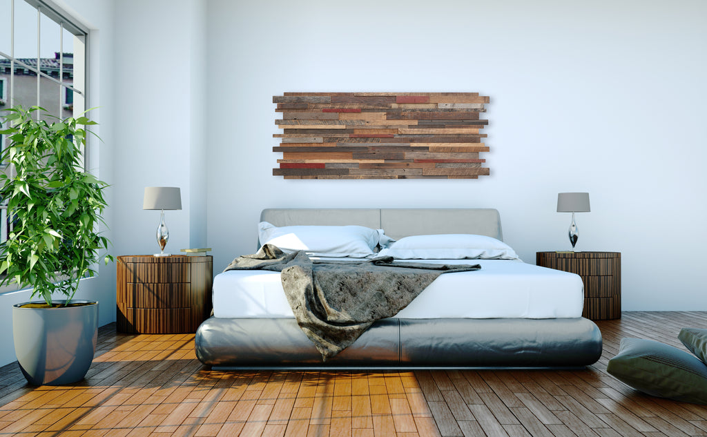 Reclaimed wood wall art