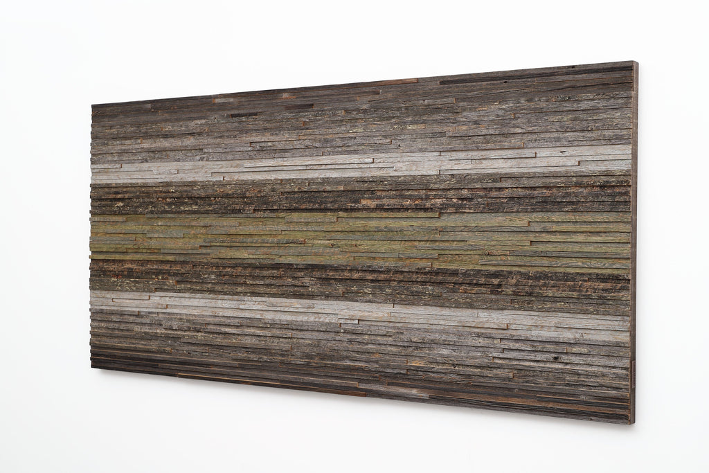 gradient moss wood artwork