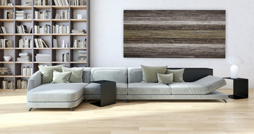 gradient moss wood artwork