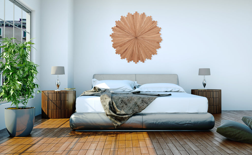 cherry starburst wood art 