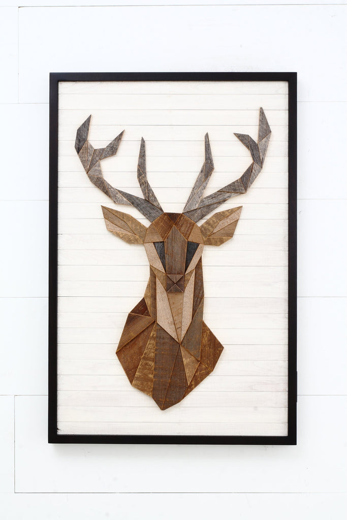 Deer Head wood wall art 
