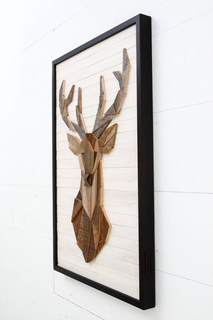 Deer Head wood wall art 