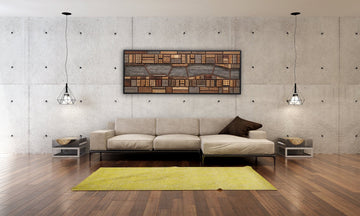 Modern wood cityscape 