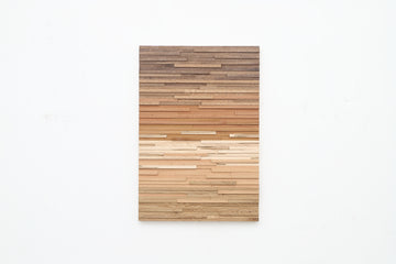 Natural wood wall art 