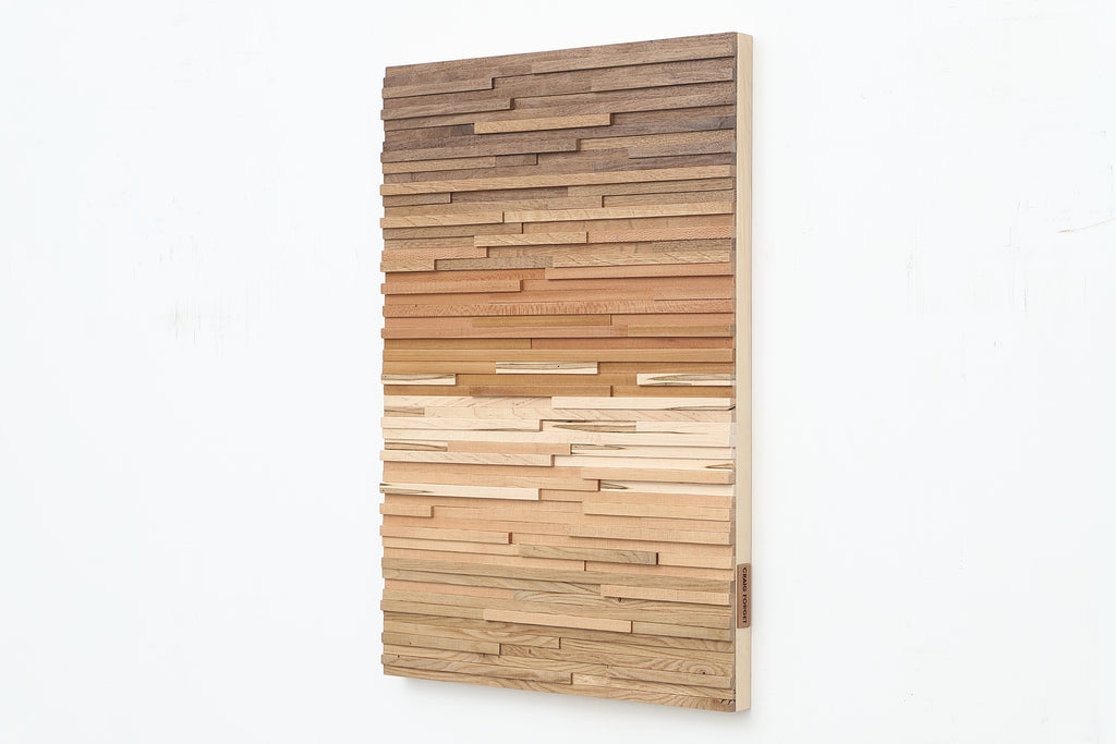 Natural wood wall art 