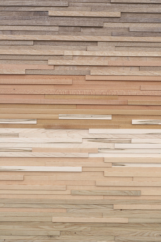 Natural wood wall art 