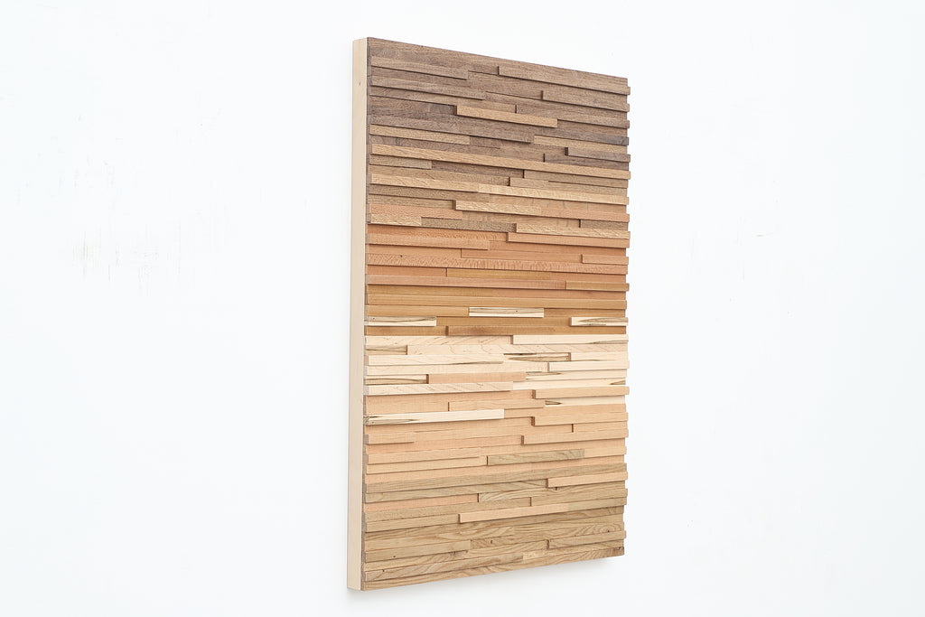 Natural wood wall art 