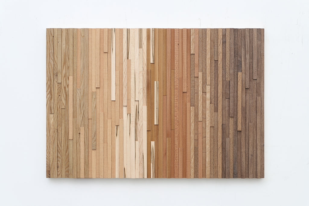 Natural wood wall art 
