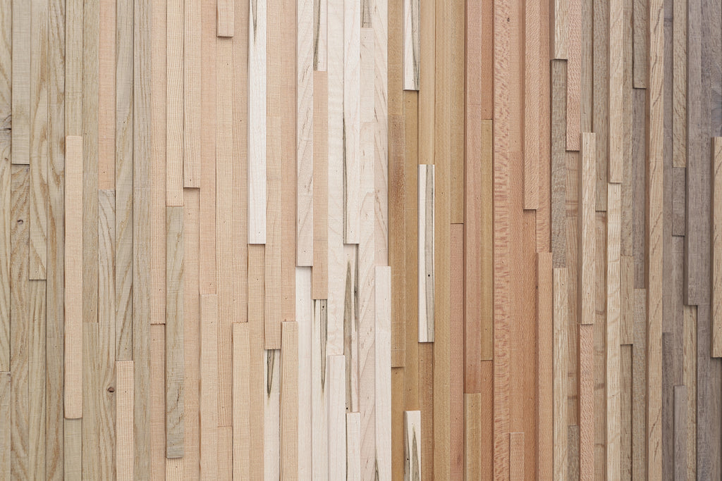 Natural wood wall art 