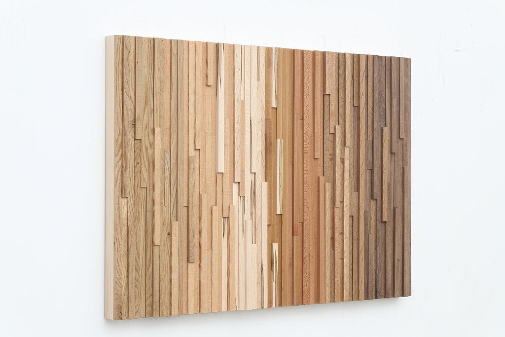 Natural wood wall art 