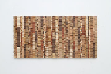 geometric wood sculpture , wood wall art