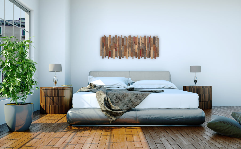 reclaimed wood wall art 