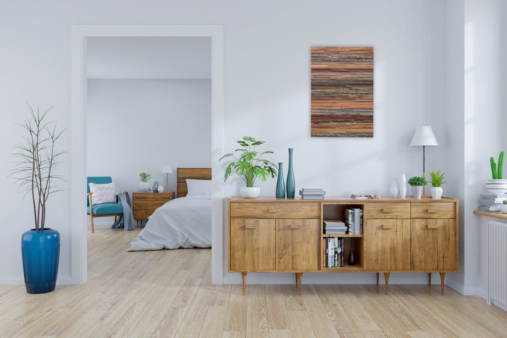 reclaimed wood wall art 