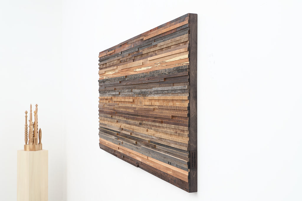 reclaimed wood wall art 
