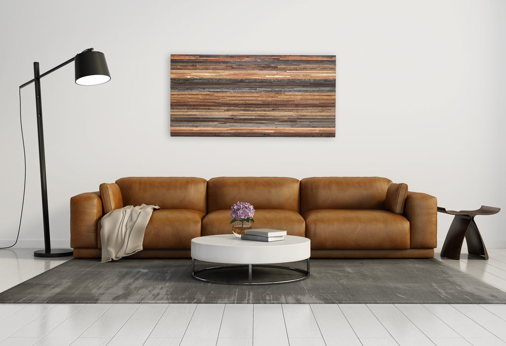 reclaimed wood wall art 