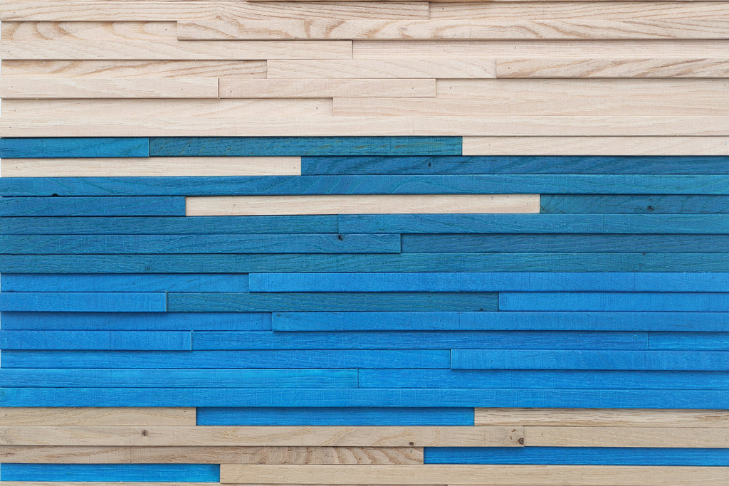 Gradient wood wall art 