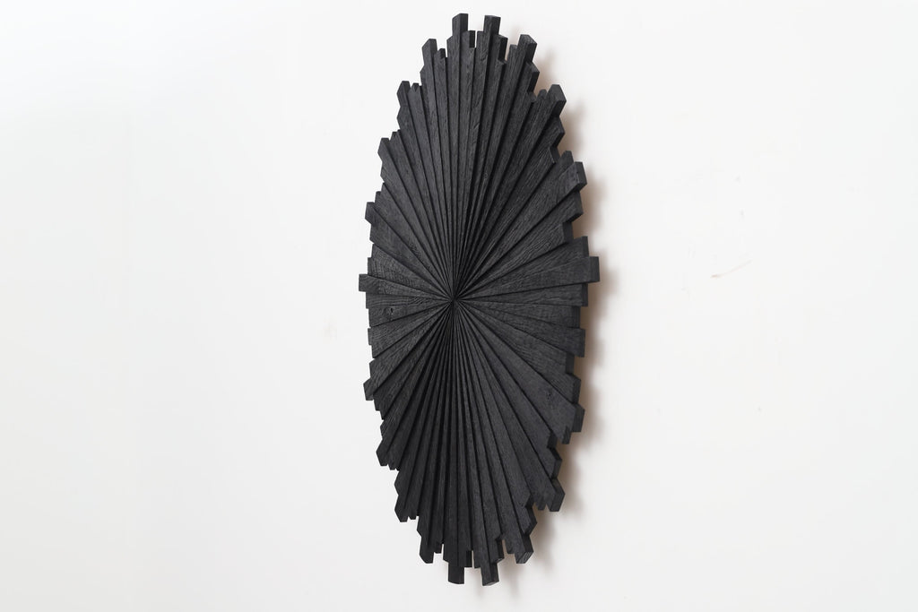 wood starburst wall art