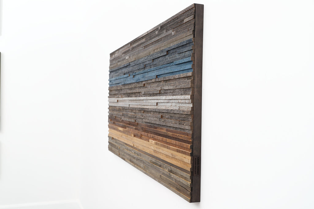 gradient wood artwork