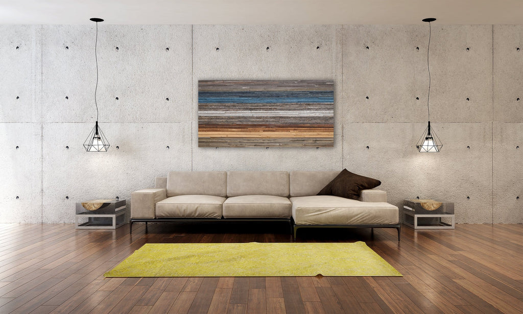 gradient wood artwork