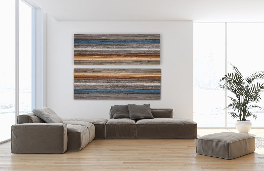 gradient wood artwork