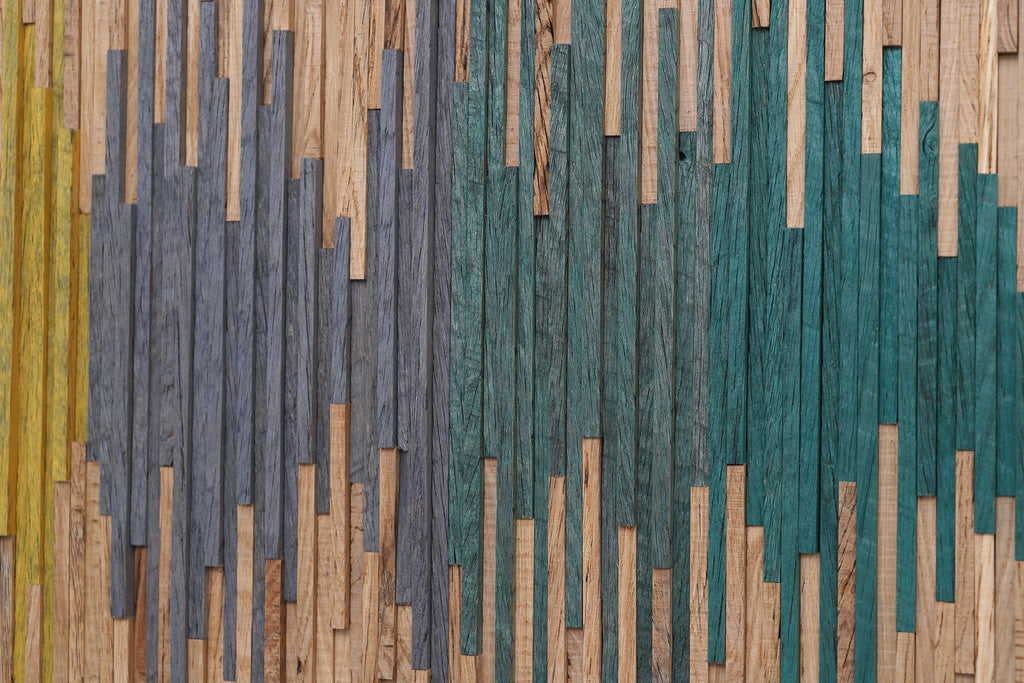 wood soundwave wall art 