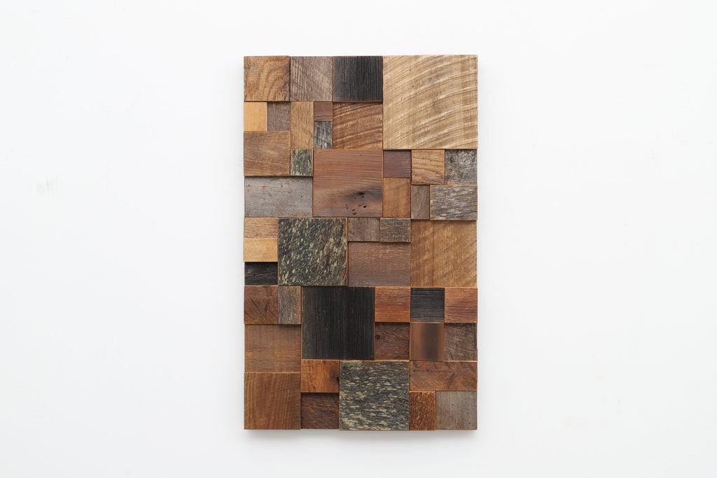 geometric wood wall sculpture 