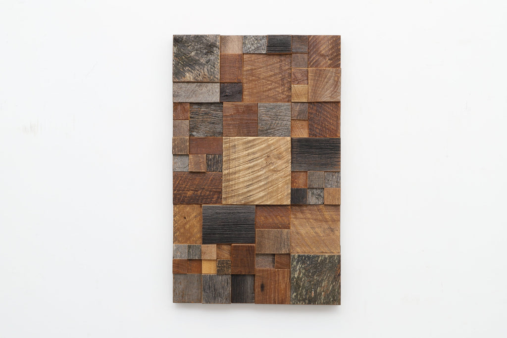 geometric wood wall sculpture 