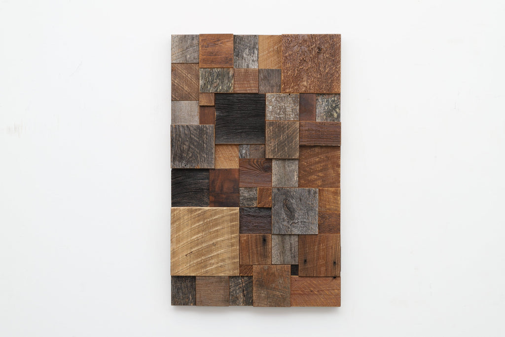 geometric wood wall sculpture 