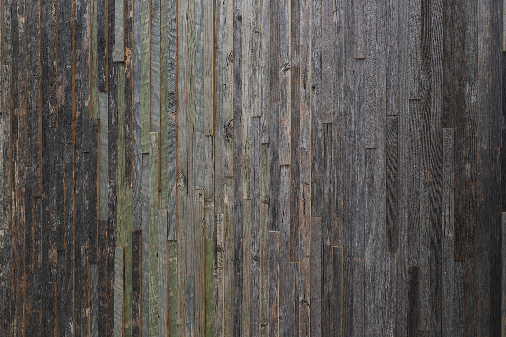 Gradient reclaimed wood wall art 