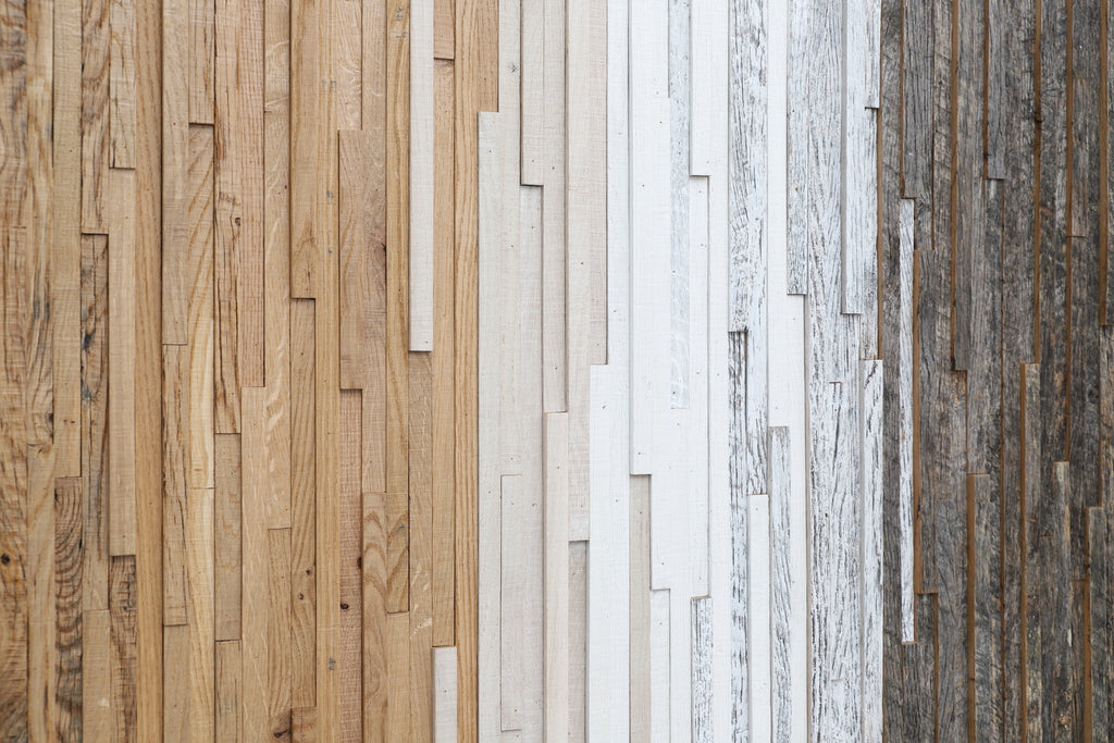 Gradient reclaimed wood wall art 