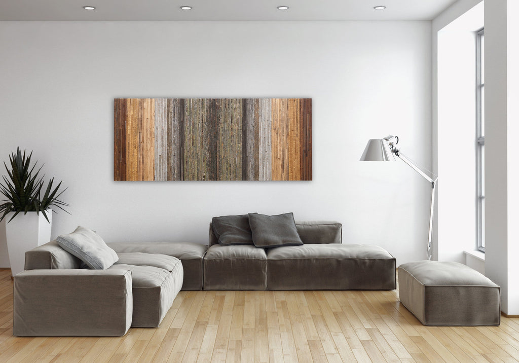 gradient moss wood artwork