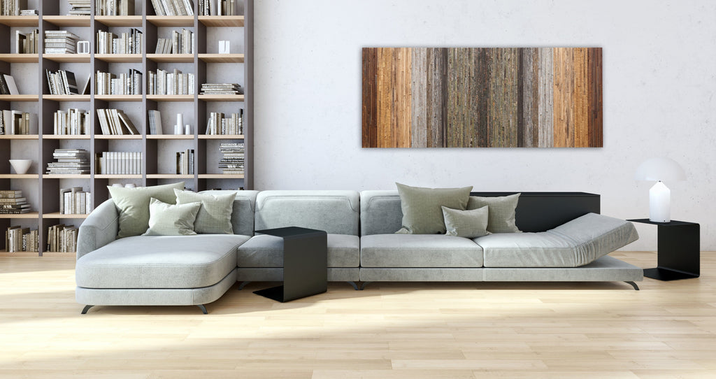 gradient moss wood artwork