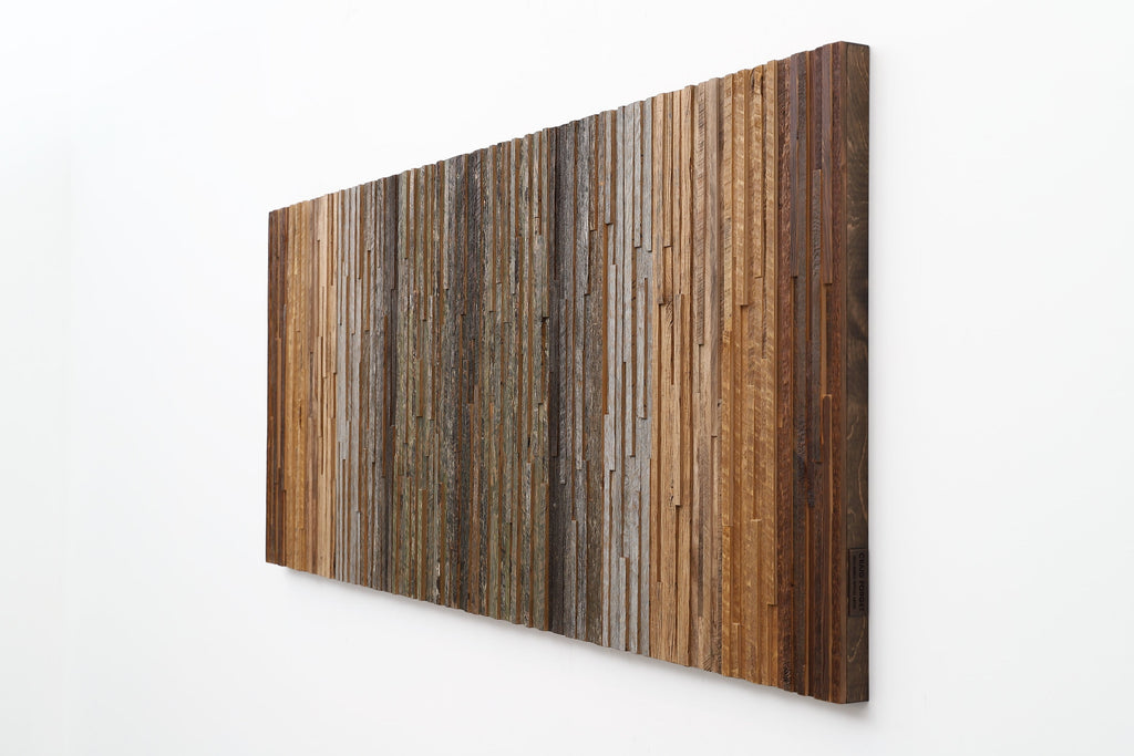 gradient moss wood artwork