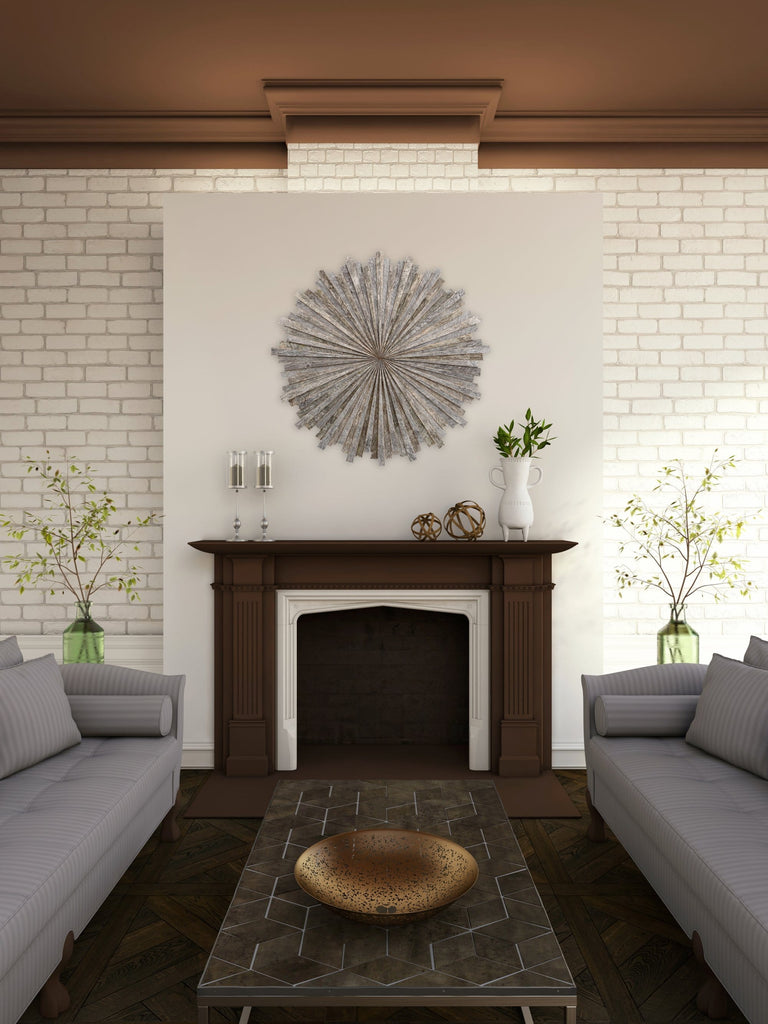 wood starburst wall art 