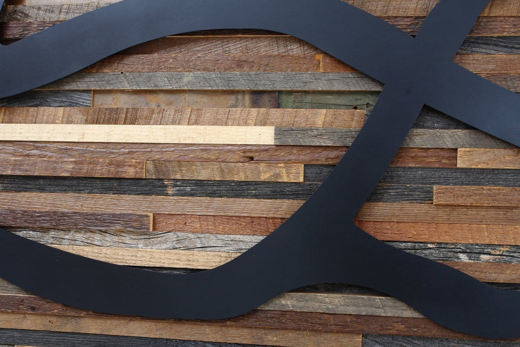 wind swept tree art, metal & wood wall art