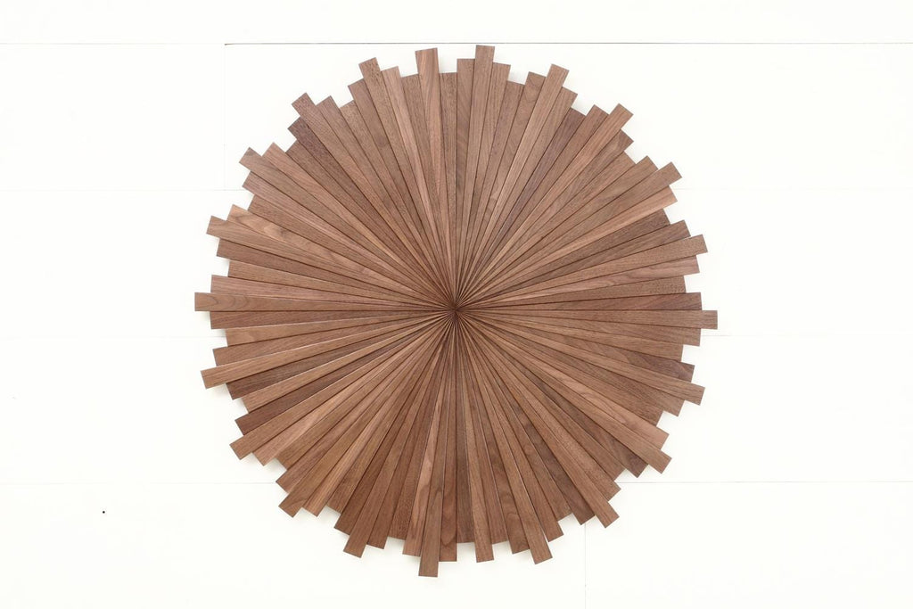 Starburst wood wall art 