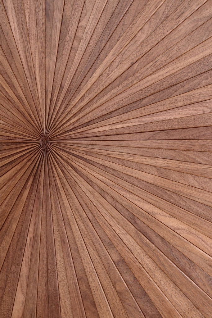 Starburst wood wall art