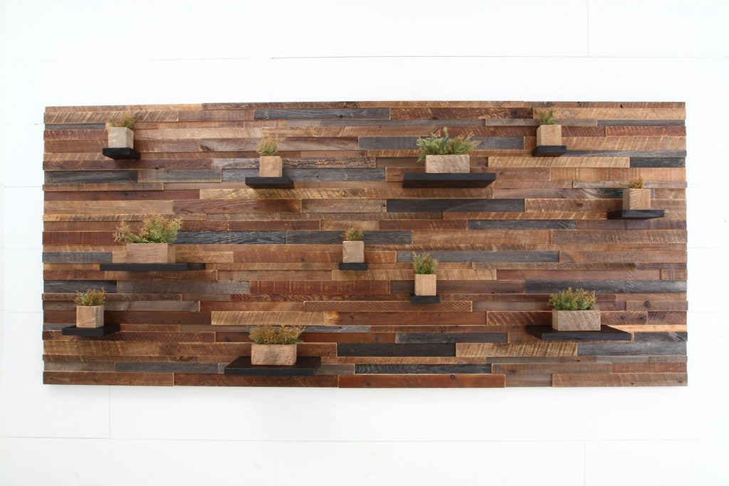 Large floating shelf wall art 