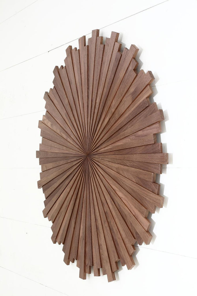 Starburst wood wall art