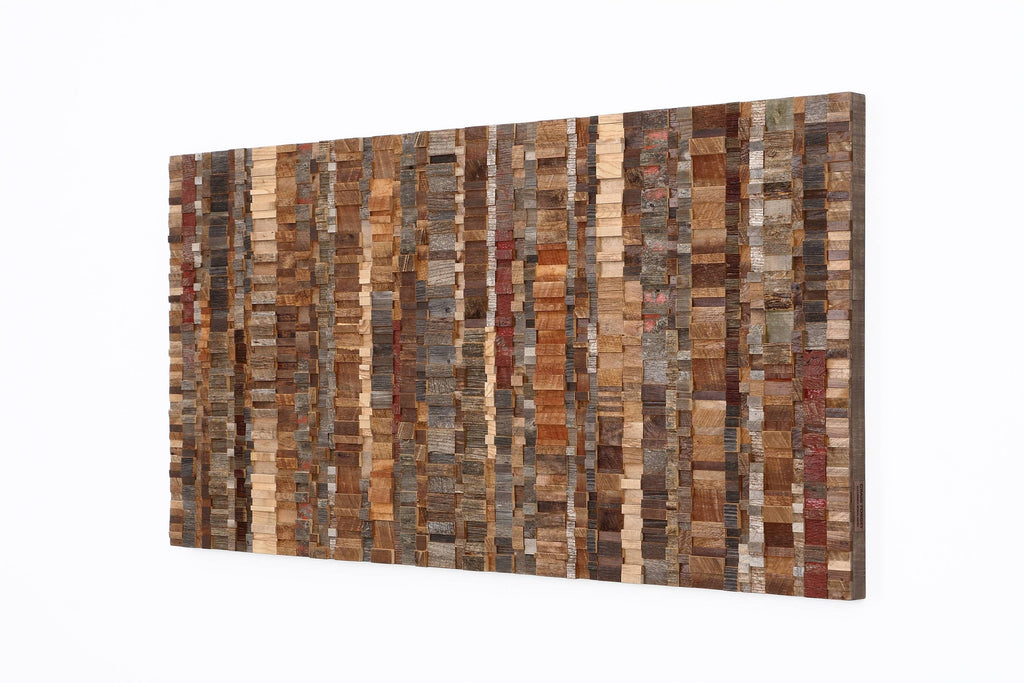 Abstract wood wall art